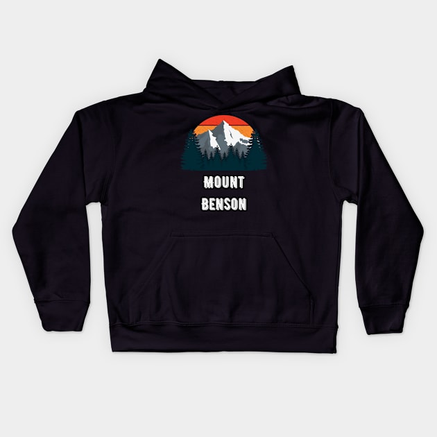 Mount Benson Kids Hoodie by Canada Cities